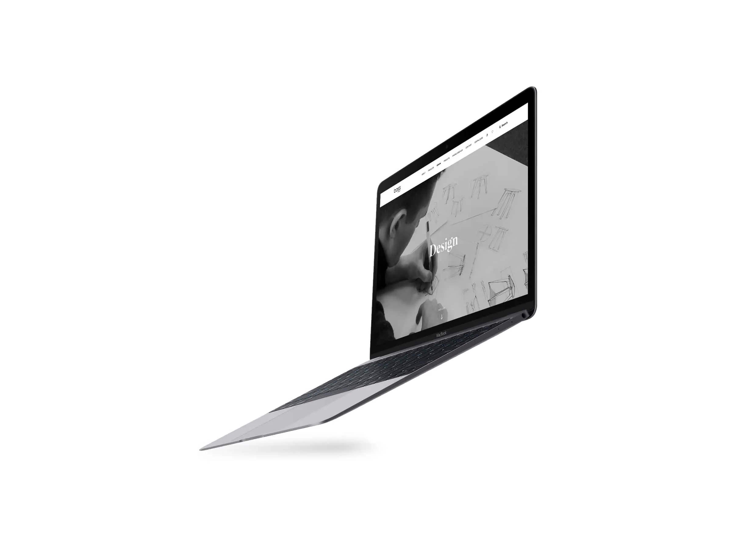 Flying Macbook Mockup-min